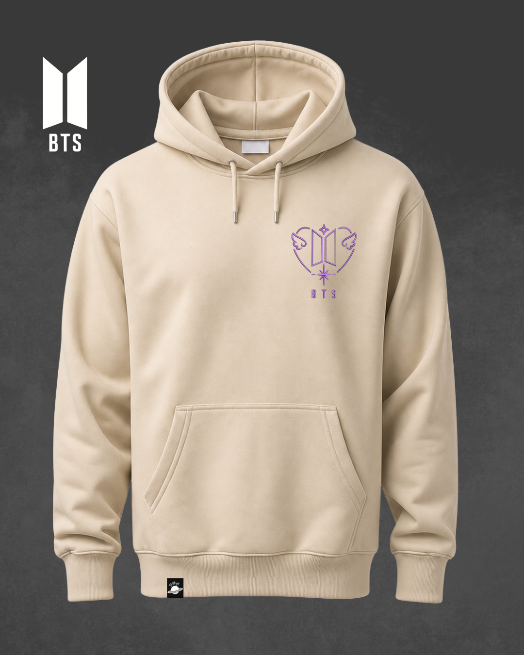 POLERÓN BORDADO - LOGO BTS ARMY