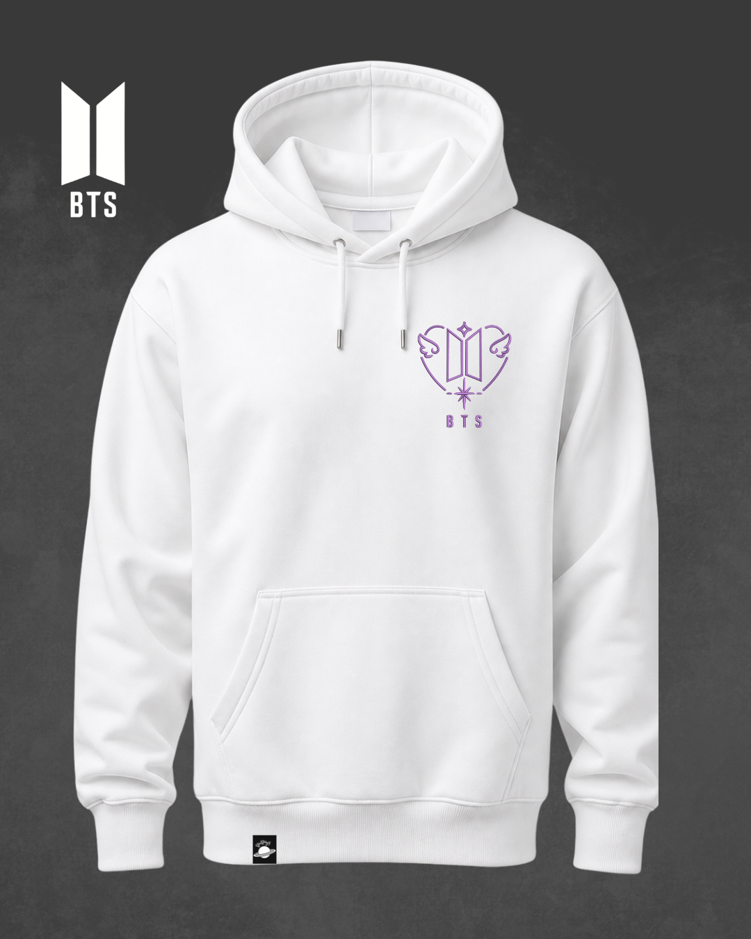 POLERÓN BORDADO - LOGO BTS ARMY