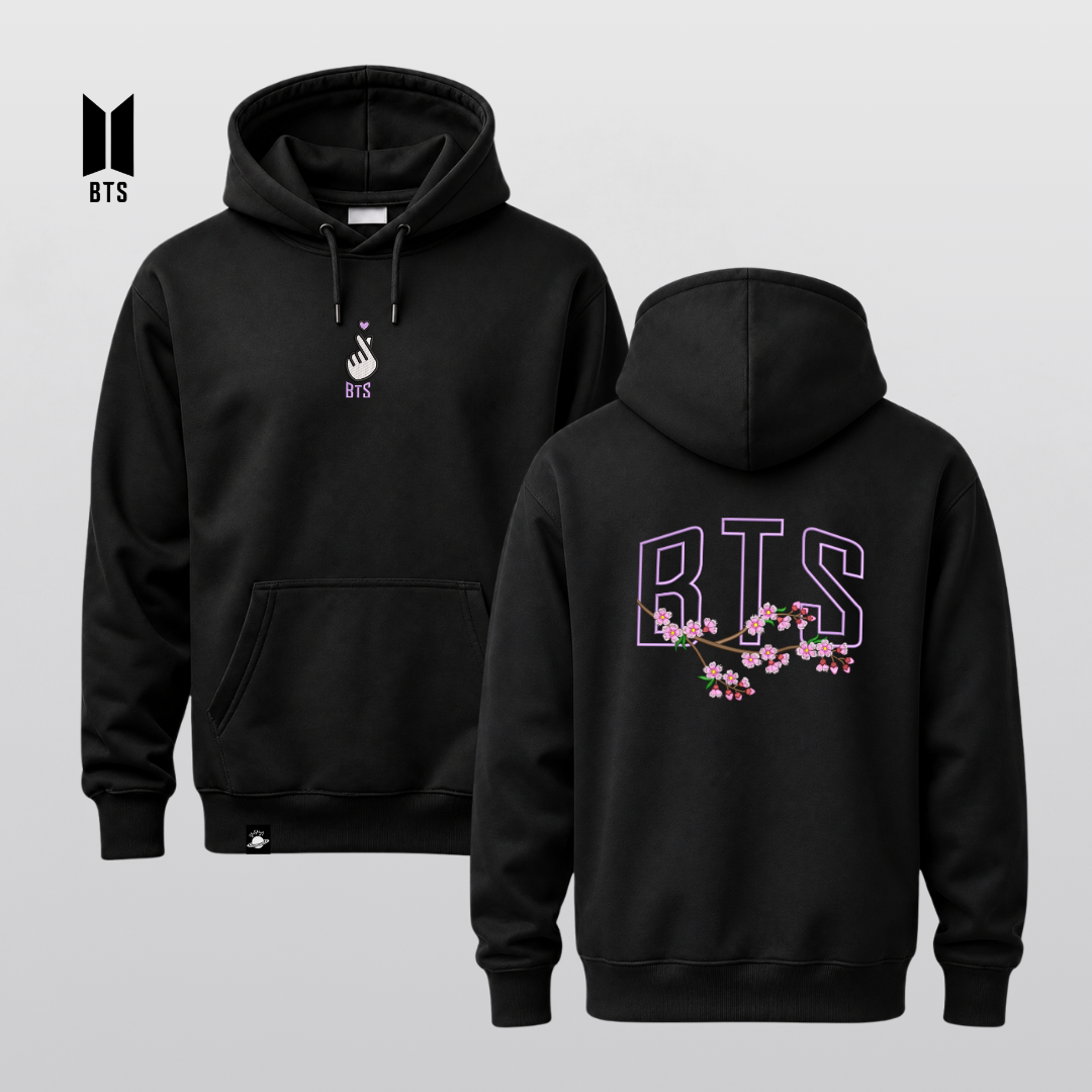 POLERÓN BORDADO CEREZO- BTS ARMY