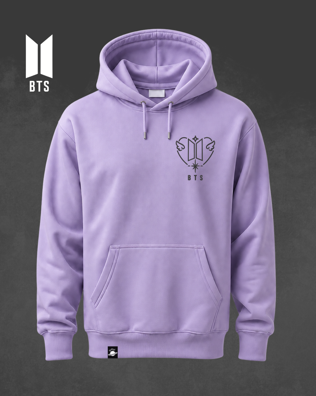 POLERÓN BORDADO - LOGO BTS ARMY