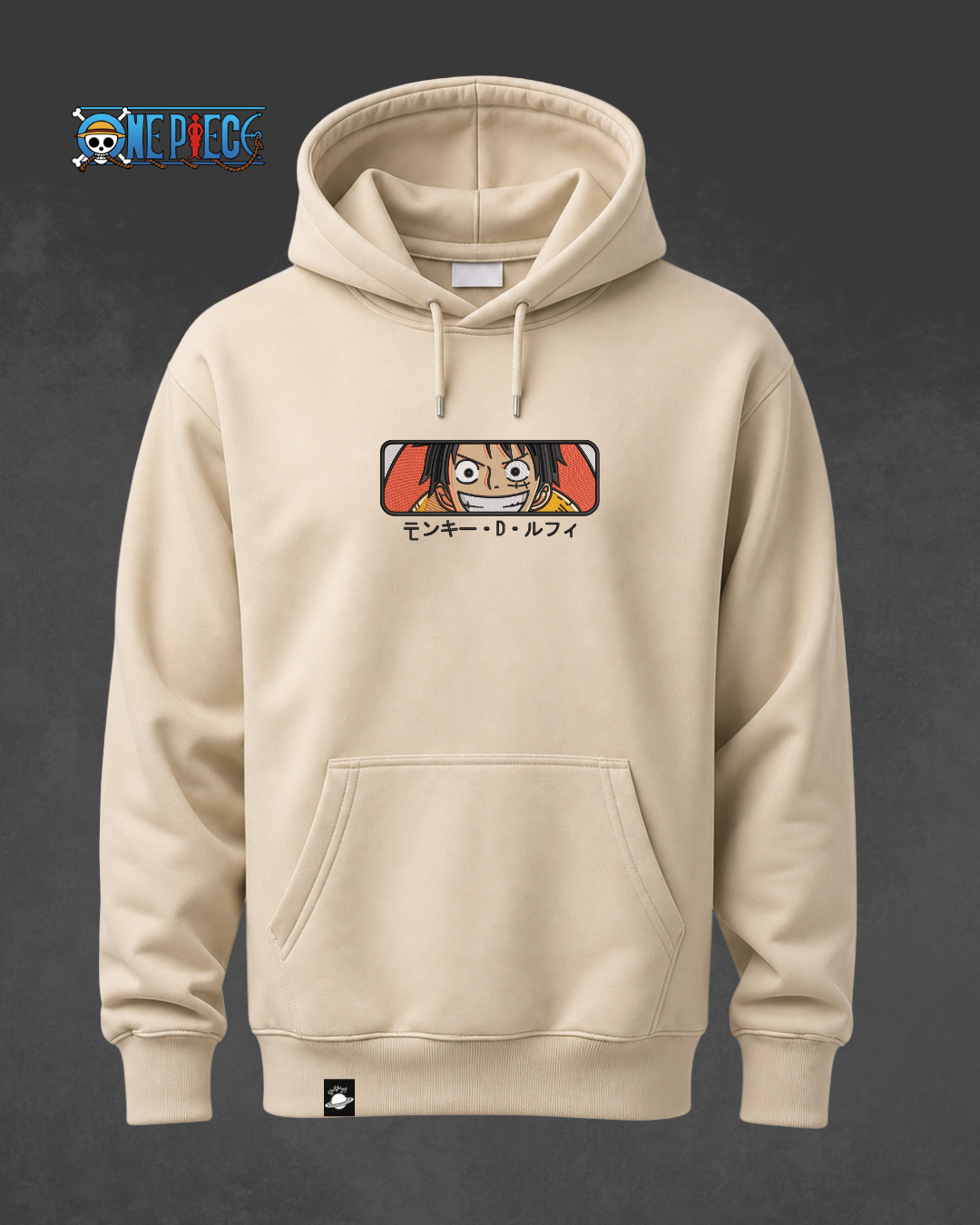 POLERÓN HOODIE BORDADO - MONKEY D. LUFFY - ONE PIECE