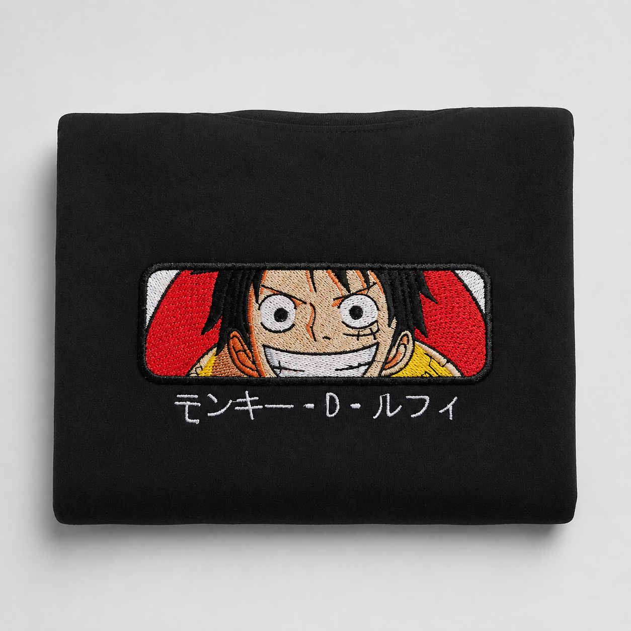 POLERÓN HOODIE BORDADO - MONKEY D. LUFFY - ONE PIECE