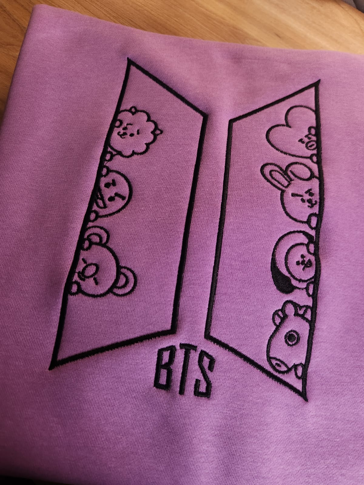POLERÓN BORDADO BTS - PERSONAJES BT21